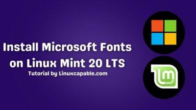 Install Microsoft Fonts on Linux