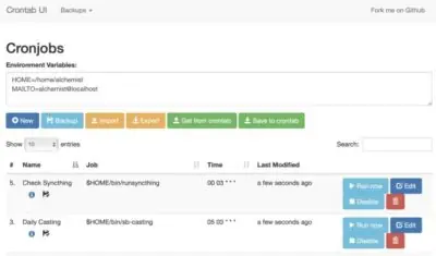 crontab ui