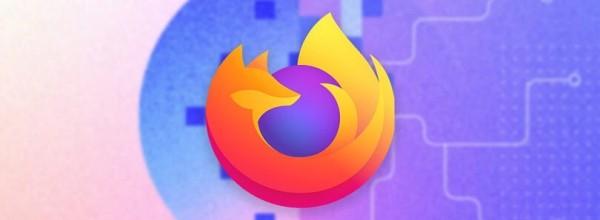 Firefox logo on colorful backgro