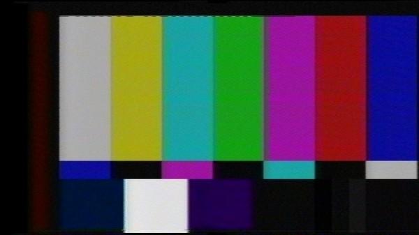 Colour stripes representing a TV type test signal