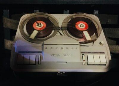 Old reel-to-reel tape recorder