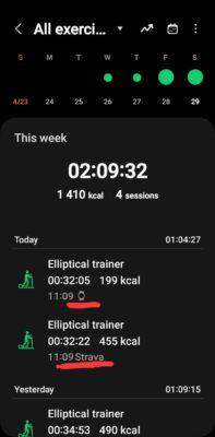 Strava to samsung online health