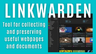 Digital interface of Linkward, a tool for collecting and preserving useful webpages and documents, with categories and recent links displayed.