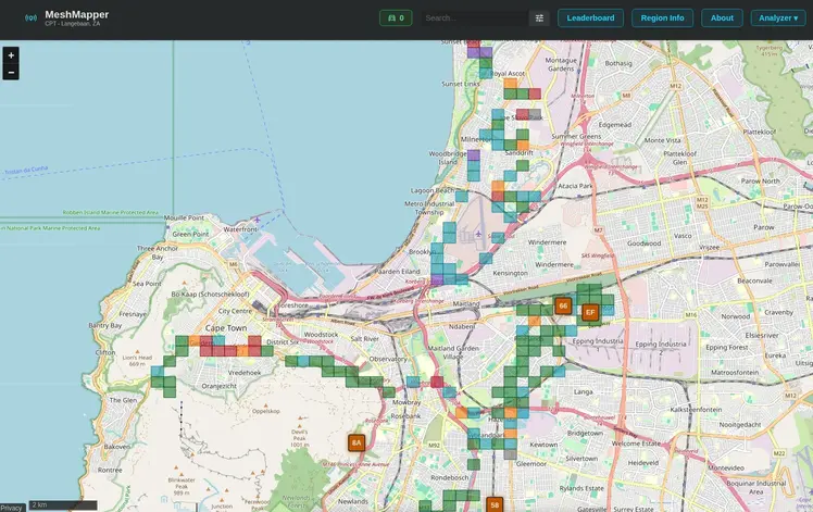 Meshmapper map