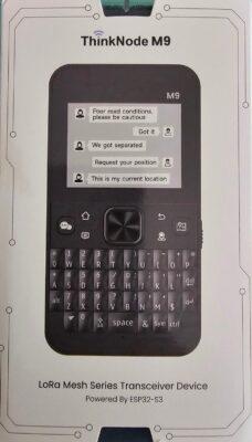 Elecrow ThinkNode M9 MeshCore radio that looks just like an old Blackberry phone