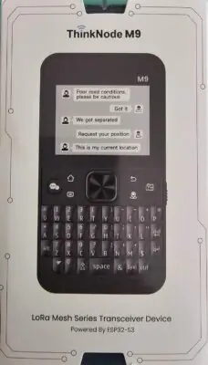 Elecrow ThinkNode M9 MeshCore radio that looks just like an old Blackberry phone